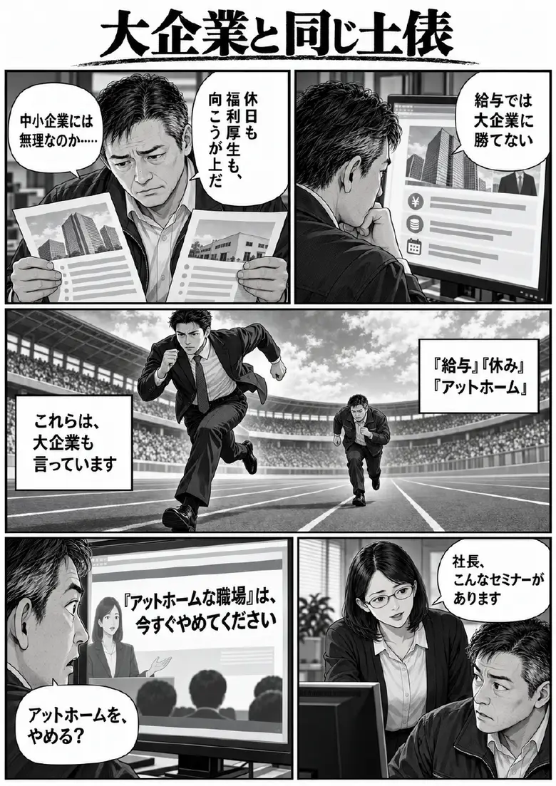 3ページ目：大企業と同じ土俵